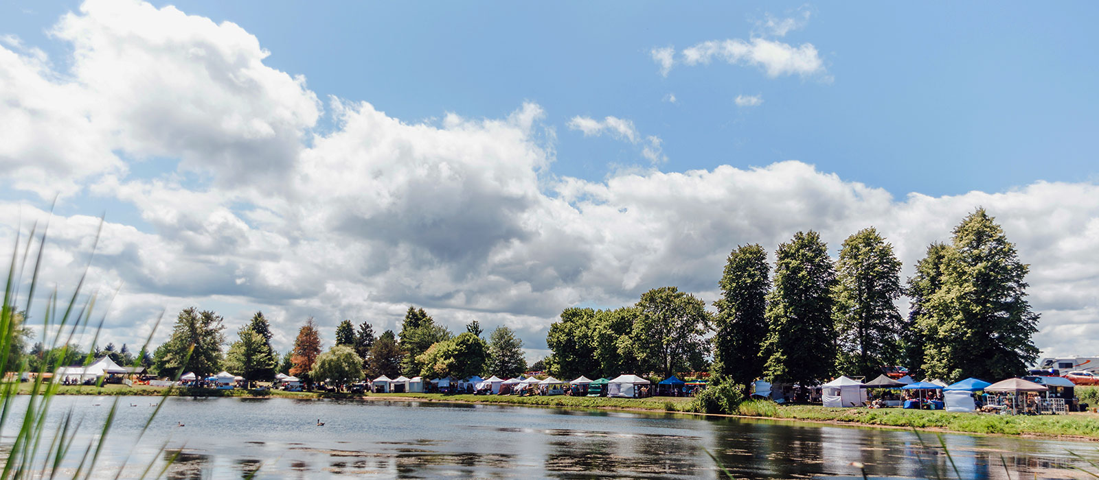 Waterfront Art Festival across the lake, Webster NY